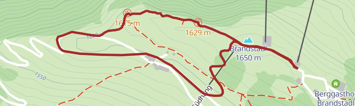 Route map: Brandstadl Gipfelkreuz Winterrunde